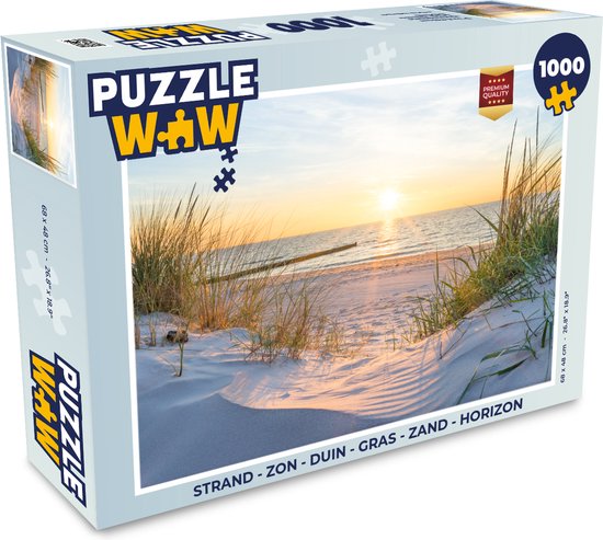Puzzle Plage - Soleil - Dune - Herbe - Sable - Horizon - Puzzle - Puzzle 1000 pièces adultes