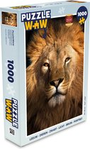 Puzzle Lion - Animaux - Zwart - Clair - Marron - Portrait - Puzzle - Puzzle 1000 pièces adultes