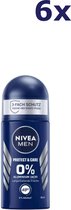 6x Nivea Men Deodorant 48 h Protect & Care 50 ml