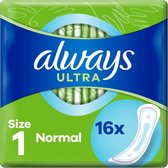 Always - Maandverband Ultra Normal - Maat 1 - 16 x 16 - 256 Pads