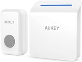AUKEY Sonnette sans fil Émetteur et récepteur de batterie intégrés (blanc, ST-D1)