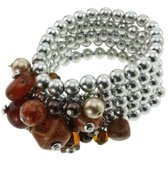Bracelet Behave Stretch avec perles en céramique