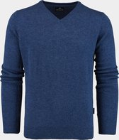 Baileys Pullover Blauw 100% Lamswool melange 320071/675