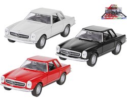 Welly Mercedes Benz 230SL 1963 die cast schaalmodel met pull back motortje 1:36 verkoop per stuk pagode