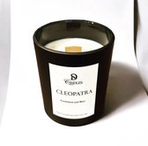 Geurkaars Cleopatra - 10 oz - Handgemaakte Geurkaars - Woodwick Geurkaars Candle Jar | Brandtijd: 50-60 uur