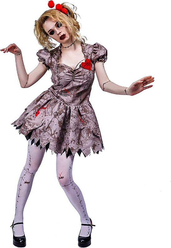 Voodoo jurk - Voodoo kostuum - Halloween kostuum volwassenen - Dames - Maat M
