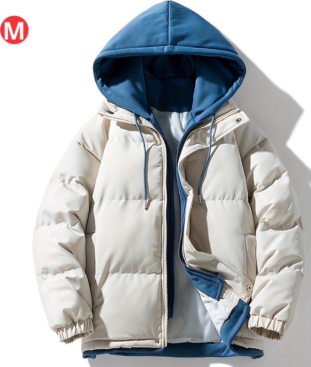 Livano Winterjas Parka Heren Winterjas Winter Volwassen Gewatteerde Jas Dames Beige