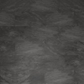 ARTENS - Sol PVC - dalles vinyle clic NEW ZEIA - sol vinyle - INTENSO - effet marbre - gris foncé - L.61 cm x L.30,5 cm - épaisseur 4,5 mm - 1,49 m² / 8 dalles - classe de charge 33