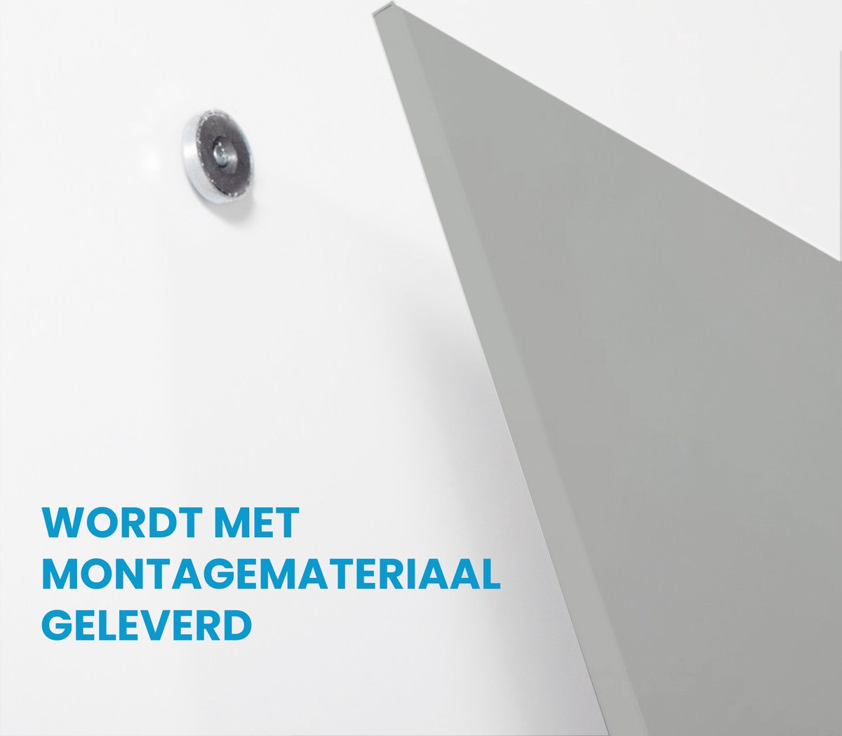 IVOL Whiteboard zonder rand 100x150 cm Grijs - Magnetisch thumbnail 3