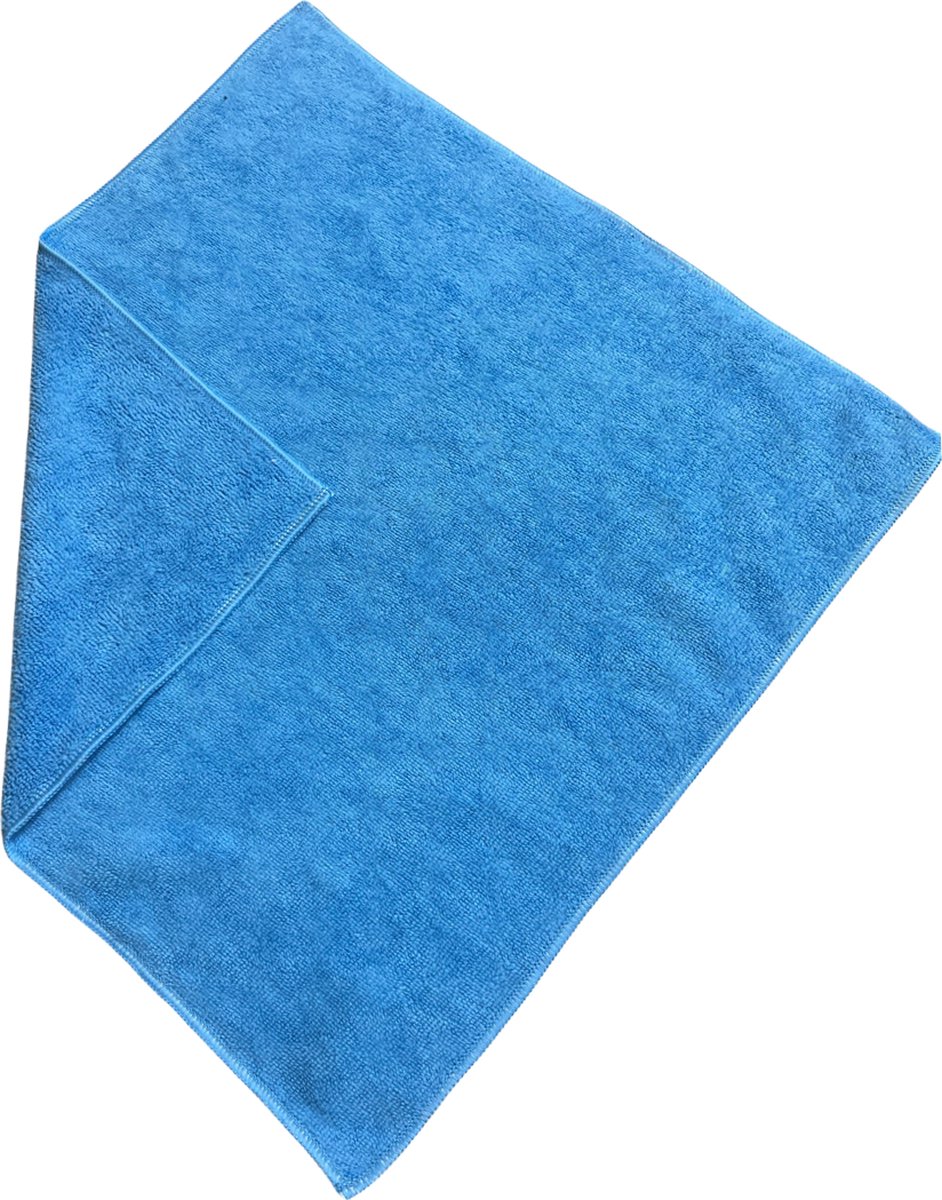 Goedkoopste 100 stuks Professionele microvezeldoekjes blauw. 40x40cm.