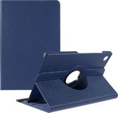 LuxeBass tablethoes voor Samsung Galaxy Tab A9 Plus | kunstleer blauw | book case | bescherming voor- & achterkant | valbestendig tot 1m