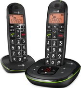 Doro - PhoneEasy 105WR Duo - Zwart - Téléphone senior avec grandes touches