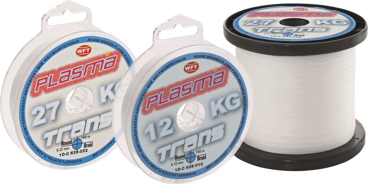 WFT Lazer skin Translucent gevlochten lijn | 31kg | 0.26mm | 600 meter