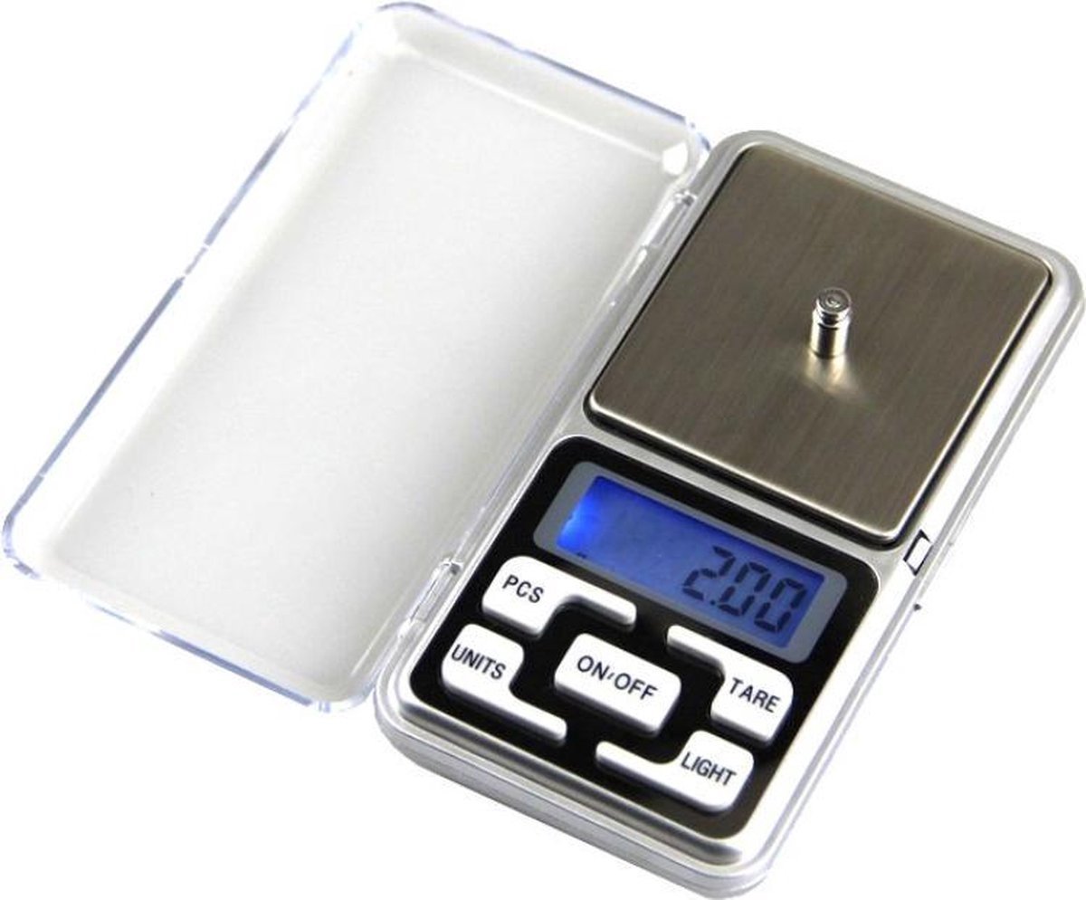 Mini Precisie Keukenweegschaal - Digitale Keukenweegschaal - tot 200 gram - Merkloos