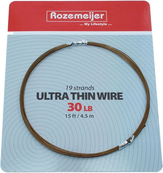 Rozemeijer 19 Strands Ultra Thin Wire 15ft - 4,5m - Maat : 30lb van Rozemeijer — afbeelding 4