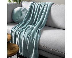 Dutch Decor - HARVEY - Plaid 150x200 cm - superzachte deken van fleece - Jadeite - groen
