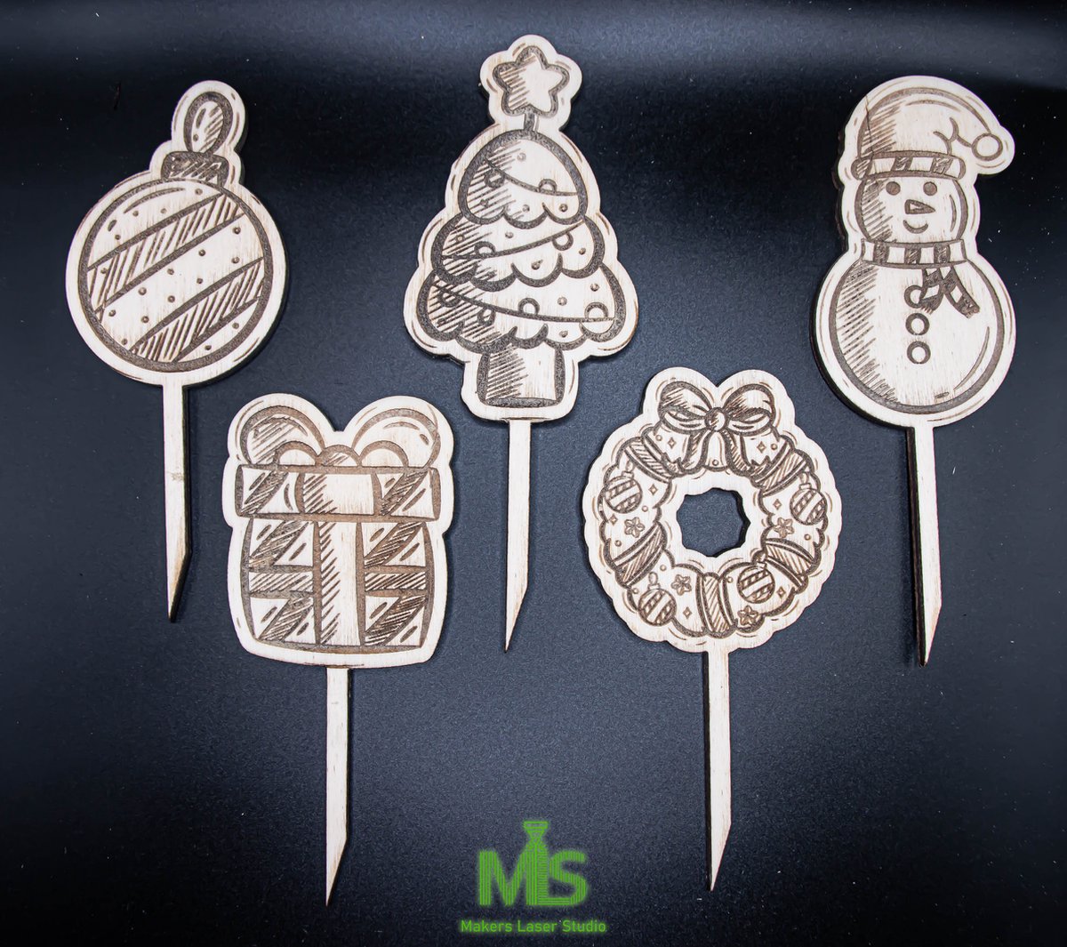 Taart Decoratie / Merry Christmas taarttopper/ Taarttopper / vrolijk kerst / Happy Birthday Decoratie /Taart Topper Feestje/ Traktatie /Cake Topper/ gepersonaliseerde taart topper/ houten taart topper/ Merry Christmas
