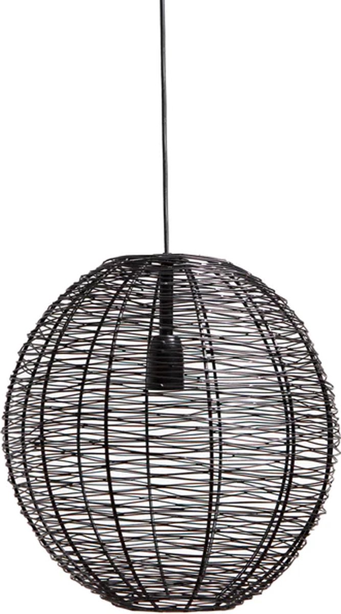 1304 Design - Hanglamp - NATHAN - Mat Zwart - Ø45x45cm