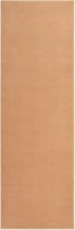 The Living Store Tapijtloper Beige 80x250 cm - 100% polypropyleen