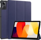 Case2go - Tablet hoes geschikt voor Xiaomi Redmi SE (2023) - Tri-fold Case - Auto/Wake functie - Donkerblauw