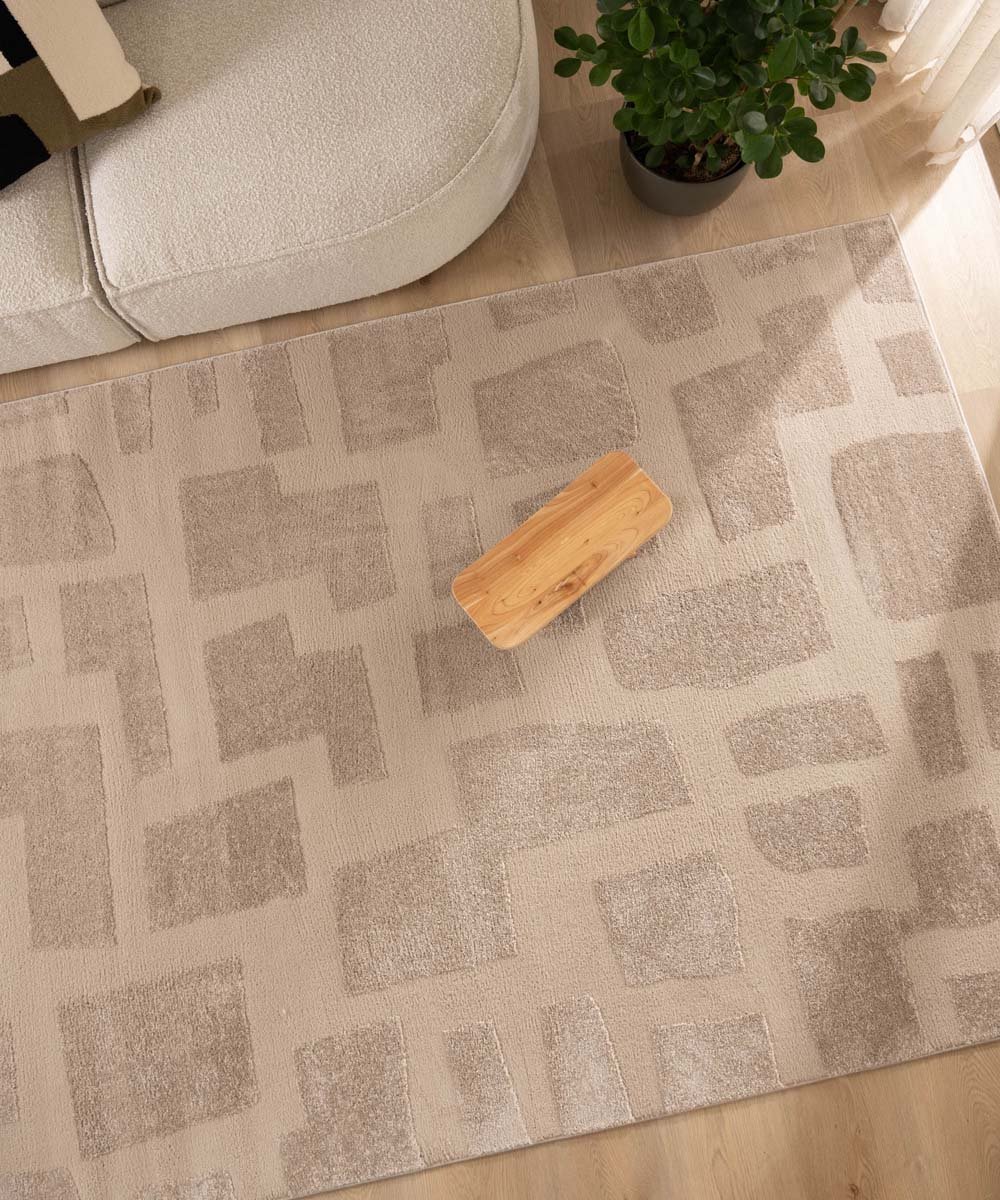 Scandinavisch vloerkleed - Contour Stone beige 160x230 cm