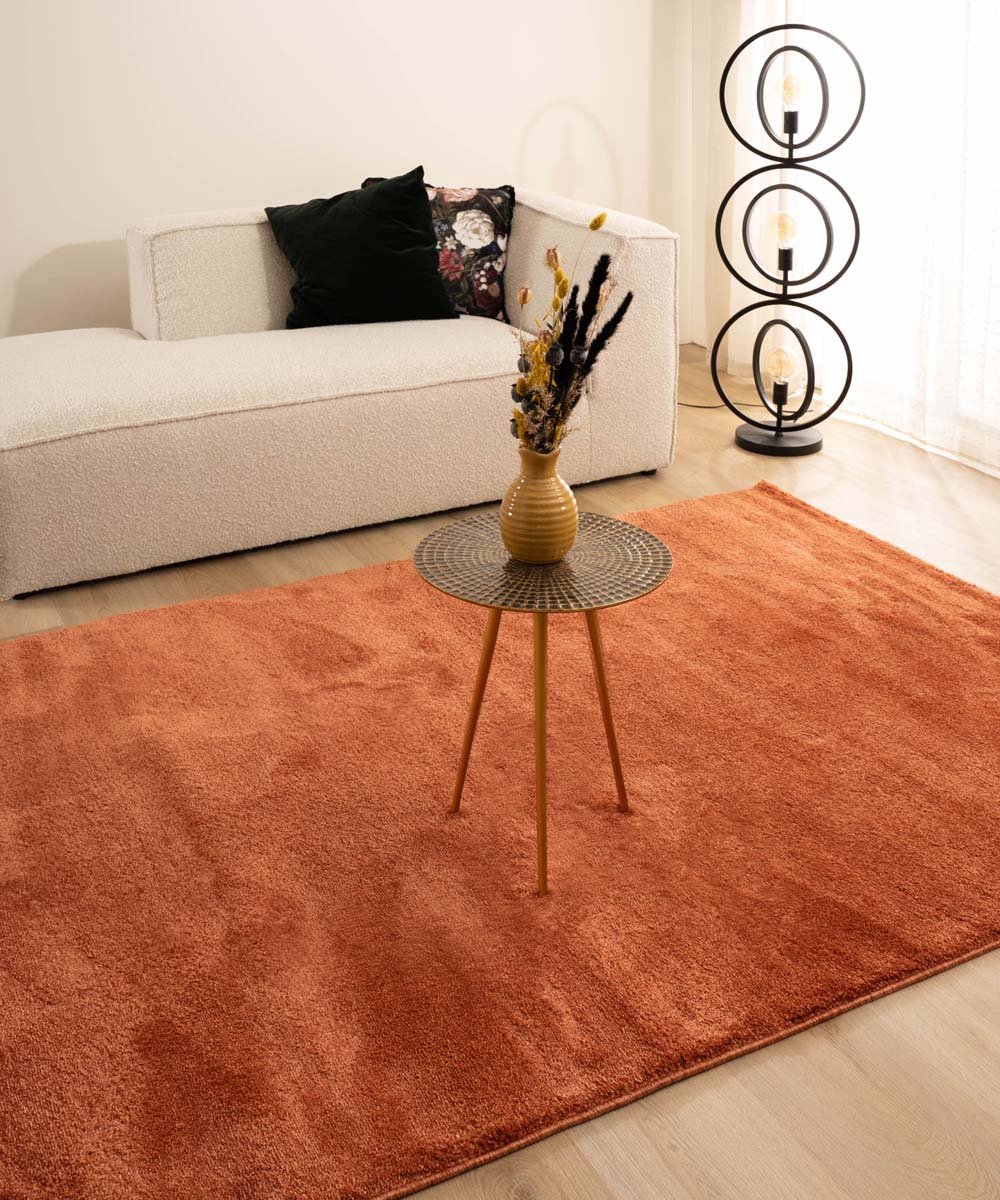 Velours vloerkleed - Flair terracotta 300x400
