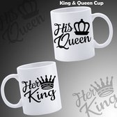 King and Queen Couple Matching mug - Mug with text - Funny mug - Anniversary gift - Gift for husband - Gift for wife - Gift for her - Gift for him - Funny gift - Tea glasses - Valentine gifts - Coffee cups