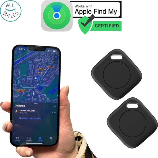 GPS Tracker iTag Dual Pack Positie Wereldwijd Geschikt voor iOS