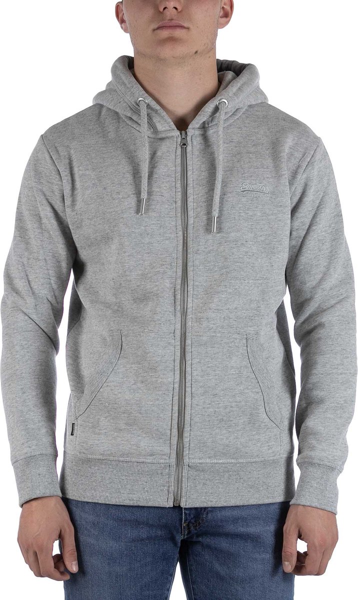 Super Droog Vintage Logo Sweatshirt Streetwear Volwassen Grijs