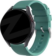 Bandz universeel 22mm siliconen band 'Deluxe' geschikt voor Samsung Galaxy Watch 3 45mm / Watch 1 46mm / Gear S3 Classic & Frontier - Polar Vantage M / M2 / Grit X - Huawei Watch GT 1/2/3/4 46mm / GT 2 Pro - Hoogwaardig siliconen - dennengroen