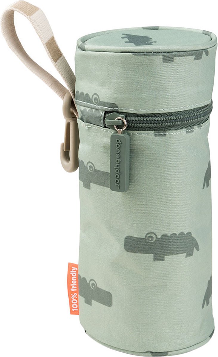 Done By Deer Geïsoleerde Fleshouder Croco Zilver Kinderen