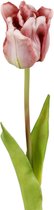 Viv! Home Luxuries - Tulp - kunststof bloem - paars - 46cm