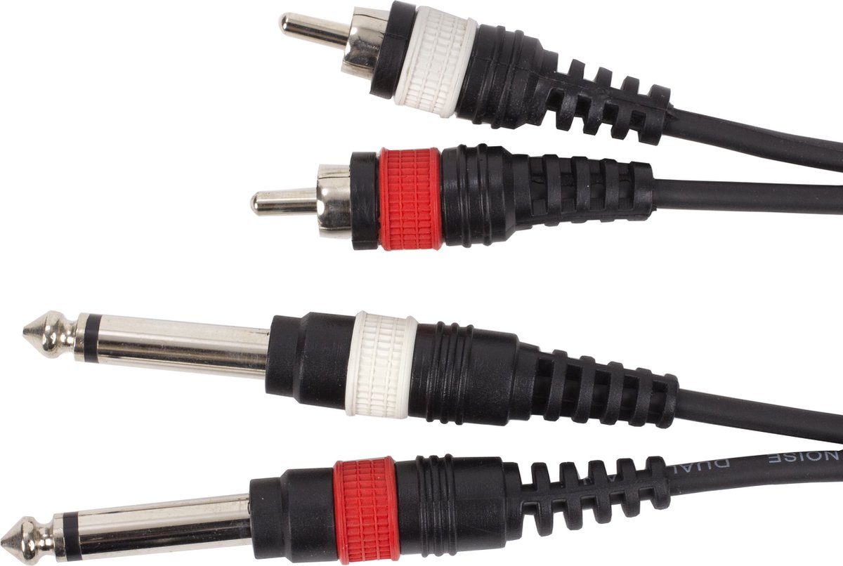 MUSIC STORE Cinch-jackkabel 3m standaard - Audio kabel