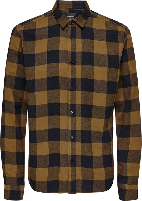 ONLY & SONS ONSGUDMUND LS CHECKED SHIRT NOOS Heren Overhemd - Maat S