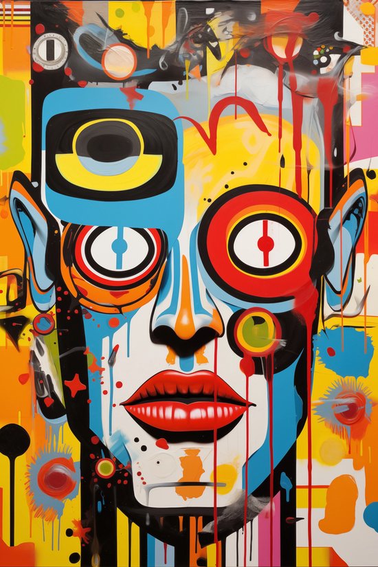 Surréalisme abstrait | Affiche Surréalisme | Art abstrait d’affiche | 51x71cm | Décoration murale | Affiche murale | Convient pour l'encadrement