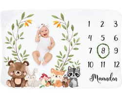 Frummel Mijlpaaldeken ‘Beestenboel’ – Milestone deken – Mijlpaal baby – Kraamcadeau Jongen – Kraamcadeau Meisje – Baby Shower Cadeau – Baby Cadeau – Mijlpaaldeken in het Nederlands – 100 x 150 cm Frummel Mijlpaaldeken ‘Beestenboel’ – Milestone deken – Mijlpaal baby – Kraamcadeau Jongen – Kraamcadeau Meisje – Baby Shower Cadeau – Baby Cadeau – Mijlpaaldeken in het Nederlands – 100 x 150 cm