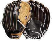 Wilson - MLB - Honkbal - Softbal - A500 - Siren - 2022 - Fastpitch - Softbal Handschoen - Zwart/Blonde - 12,5 inch