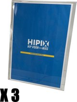 Hipix A4 Display - Stevig Plexiglas - 3-Pack Transparant