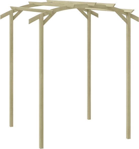 Foto: The living store pergola grenenhout 180 x 197 x 210 cm ge mpregneerd tunnelvormig