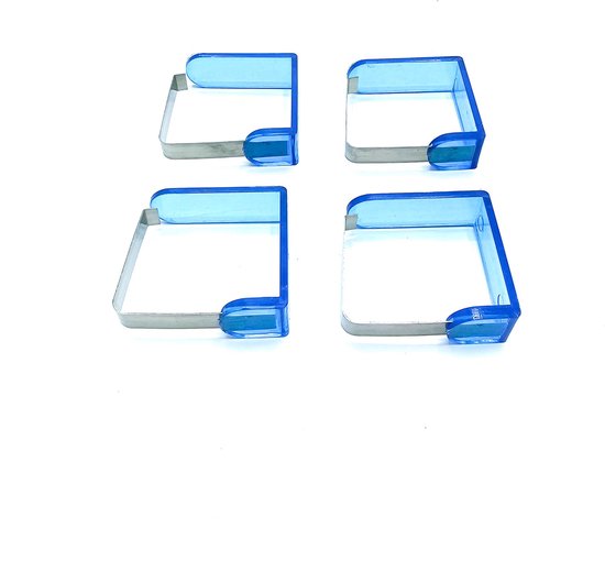 Pince de table, Bleu, support de nappe, Caler, 4 pièces, 6.116