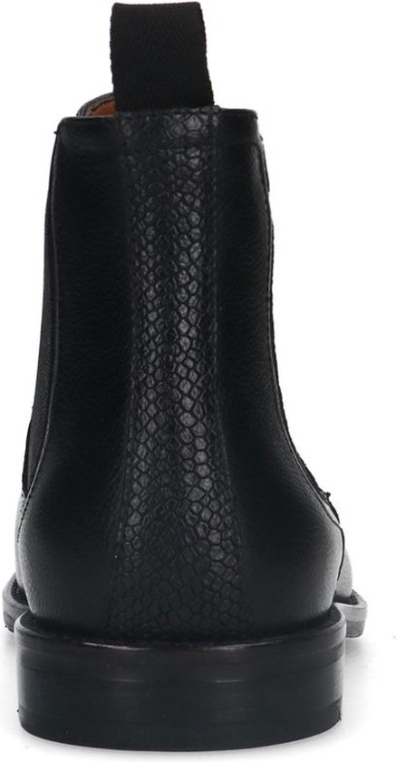 Manfield - Heren - Zwarte suède boots - Maat 40