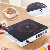 ShopbijStef - Plaque de cuisson électrique - Plaque de cuisson électrique - Plaque de Cuisine électrique 2200 W 220 V Brander de cuisson en céramique portable - Wit