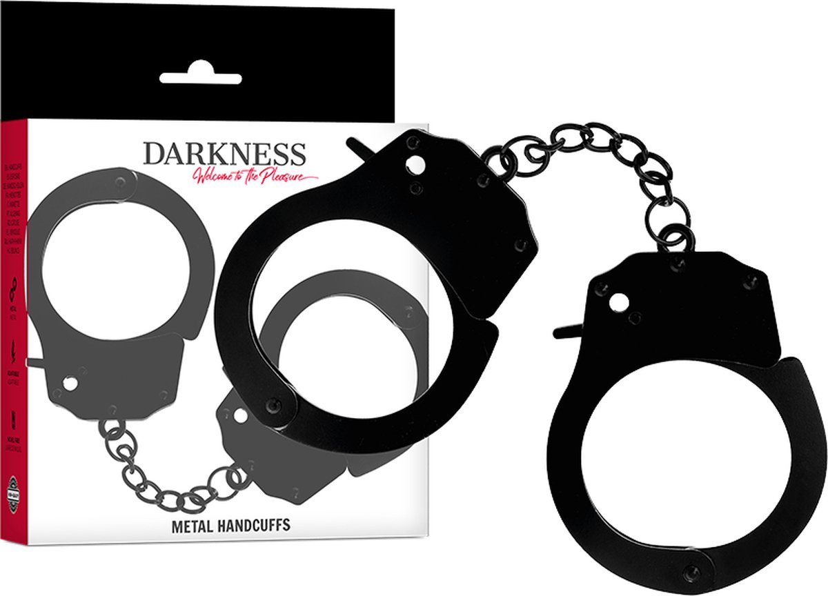 Goedkoopste DARKNESS™ - METAL HANDCUFFS FOR BLACK HANDS