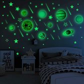 Autocollants lumineux pour chambre d'enfant, 158 planètes Glow