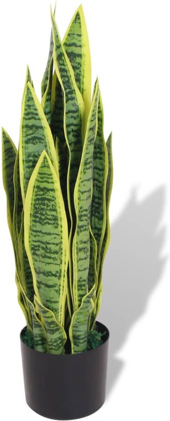 The Living Store Kunst Sanseveria Plant - 65 cm - Realistische Uitstraling