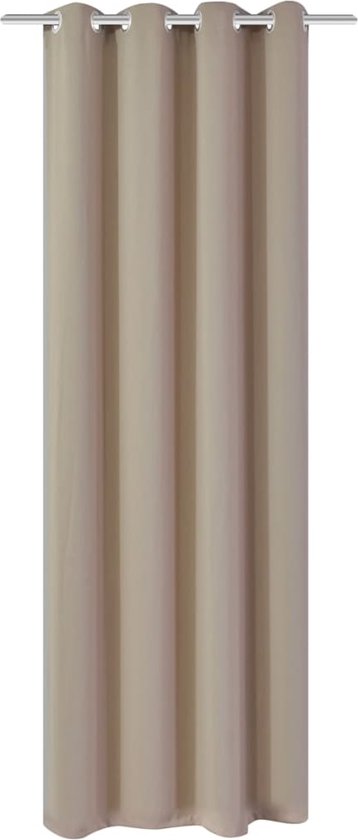 The Living Store Gordijn Luxe - Polyester - Crème - 270x245 cm
