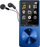 Lecteur MP3/MP4 Denver - Bluetooth - USB - Shuffle - jusqu'à 128 Go - Incl. Écouteurs - Enregistreur vocal - Dicataphone - MP1820 - Blauw