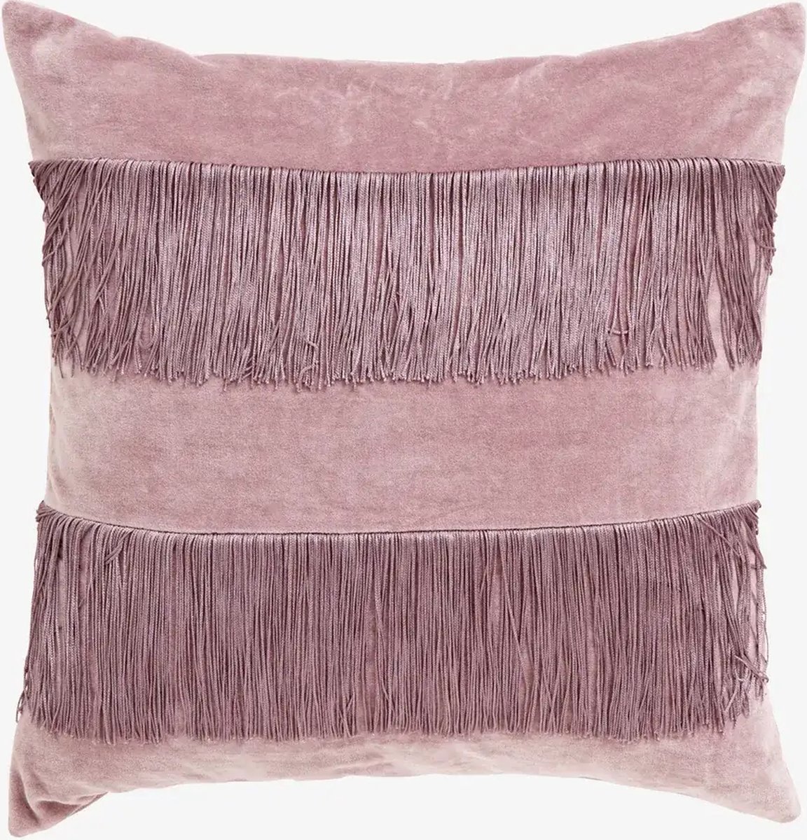 Sierkussen Hoes Borup oudroze 50 x 50 cm voorzien van rits