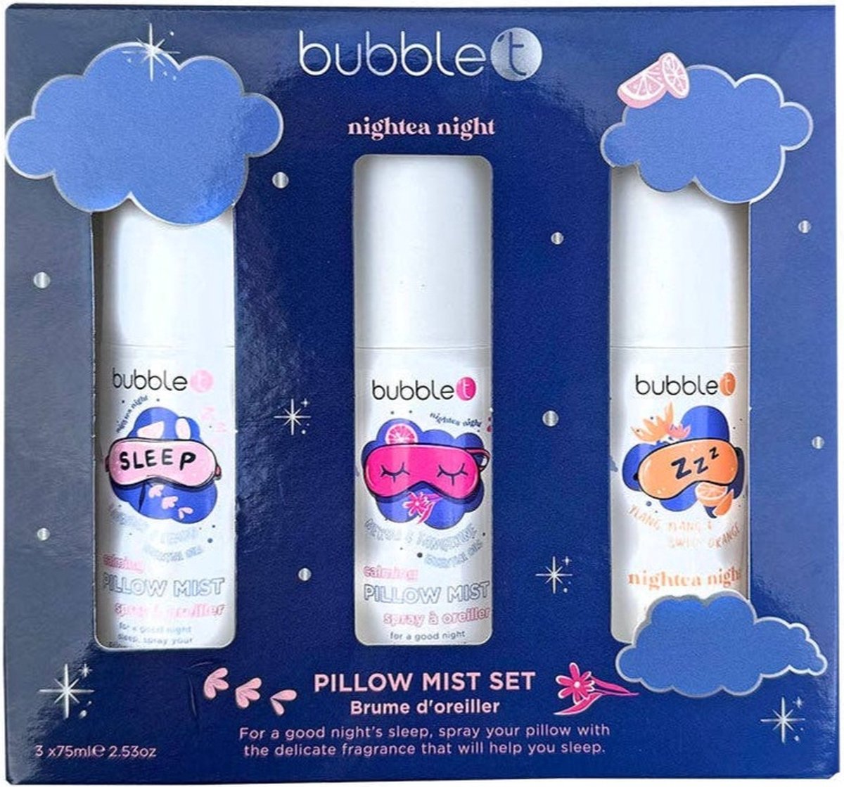 Pillow mist/ Lavendel spray cadeau set voor je kussen / bubble t cosmetics