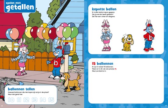 Bobo Getallenboek - Leren tellen - Cijfers leren - Voor 4 en 5 jaar